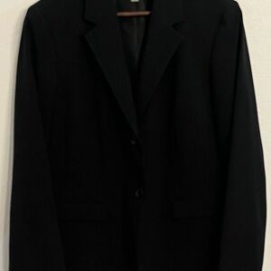 Nine West Traditional Black Blazer